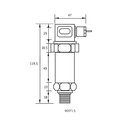 FPBIGCHA Pressure Transmitter M20*1.5 Pressure