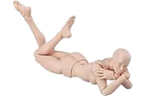 HEEPDD Drawing Model Figure, PVC Jointed Mannequin, Female Woman Action Figure with Poseable Joints, Display Base, Art Reference