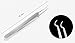 Professional Stainless Steel Bend Cell Clamp Curved Pimple Tweezers Blemish Extractor Tool