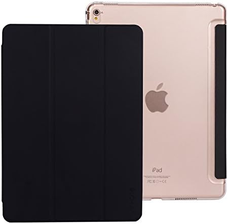 iPad Pro 9.7 Case - SINHONG [Magnet Closure] Synthetic Leather Slim Smart Flip Cover with Kickstand for Apple iPad Pro 9.7 Inch - Black