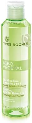 Yves Rocher Sebo végétal Eau Mice Llaire 2 in 1, 50 ml – Removes Excess Sebum and Vitality.