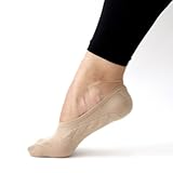 SHEEC - No-Show Hidden Socks for Women (Beige/Large) - SoleHugger ACTIVE 2-Pair Pack
