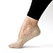 No Show Non Slip Socks - Sheec Women's SoleHugger Active - Beige Large 2 pairs