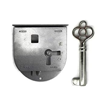 Long Rounded Half Mortise Lock W Skeleton Key For Left Hand