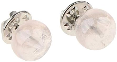 P Prettyia 2PCS Lady Cute Mini Crystal Lapel Stick Pin Brooch Necktie Tack Clip Jewelry