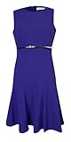 Calvin Klein Women's Sleeveless Belted Flare Dress