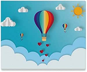 Impresiones de la lona Arte de la pared Globo de aire caliente de