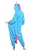 UBeauty Unisex-adult Kigurumi Onesie Unicorn Pajamas (L,Blue)