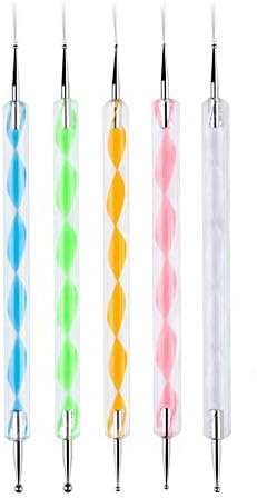 TAROMAING 5PCS Dotting Tools Set for Nail Art, Rock Painting, Embossing Pattern, Pottery & Clay Craft