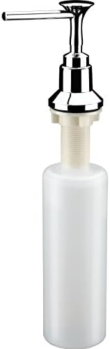 pH7 Best Bronze Sink Built in Soap Dispenser (Satin) - Large Capacity 17 OZ Bottle - 3.15 Inch Threaded Tube for Thick Deck Installation