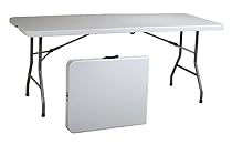 Office Star Resin Multipurpose Rectangle Table, 6-Feet, Center Folding