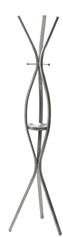 Mango Steam Olympia Coat Rack with Key Bowl, 6 Feet, Silver