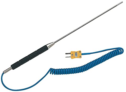 TECPEL TPK-03 Thermocouple Probe 20cm Length Sensor with 10cm Handle, Type K, -50~800°C (-58~1,472°F)