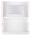 Cake Box with Display Window, Pastry Bakery Box (8 x 5.5 x 2 In, White, 10-Pk)