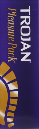 TROJAN PLEASURE VARIETY PACK LUBRICATED CONDOMS – 12 COUNT
