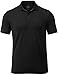 Tesla TM-MTK02-KLB_Large Men's Dri Flex Tech Polo Premium Active Fit Solid Top Shirt MTK02
