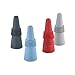 Wine and Beverage Bottle Stoppers Set of 4, Assorted Colors, Silicone with Grip Top Maintains Vacuum for Long Lasting Freshness. Easy to Use, Essential Beverage Accessory