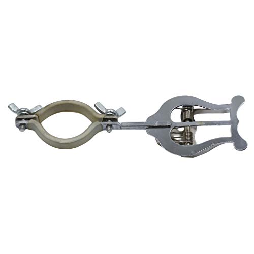 GloryMM Sturdy Silver Plated Sax Clamp-On Clip Holder Lyre for Alto Tenor Saxophone Musical Part