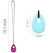 SUBANG 6 Pack Chewing Necklace Silicone Teething Necklace Pendant Kids Teething Toys for Boys Girls Adults (Oval)