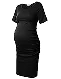 Women's Bodycon Maternity Dress Casual Short Sleeve