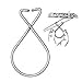SharpTank Classroom Figure 8 T-Bar Clip (100 Pack) - Wire Hanging Clip Designed for Displaying Signs, Graphics, Mobiles, and Student Work from Drop-Ceilings - Holds up to 10 lbs