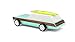 Candylab Toys Wooden Cars, Woodie Wagon Redux with Surfboard, Modern Vintage Style Station Wagon, Kids Surf Toy, Solid Beech Wood