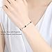VANA JEWELRY Butterfly Bracelet 925 Sterling Silver Black Butterfly Link Bracelet Black White Gold Plated Women Girls Fashion Jewelry Gift for Her Anniversary Birthday Party Presents (butterfly-Black)