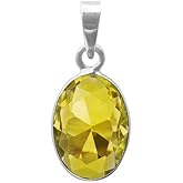 Nartiya Gemstone 925 Sterling Silver Pendant Necklace For Womens Girls Gemstone Handmade jewellery Christmas Gift
