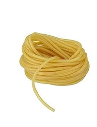 Wang Data banda de caucho de látex de 10M de largo, 3 x 5 mm, para resortera, color amarillo