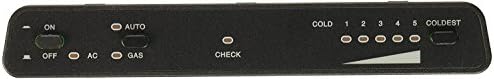 Dometic 2932884055 OEM RV 2-Way Refrigerator Upper Control Panel - 5-Temperature Adjustment, Replacement Part - Black