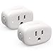 Nooie Bluetooth Smart Plug, WiFi Mini Smart Outlet, Remote/Voice Control, Works with Alexa Google Home, Schedule Timer, Child Lock, ETL Certified, 2.4G (2 Packs)