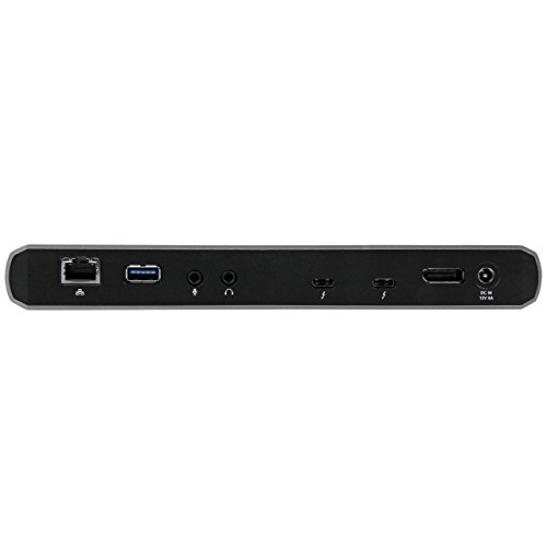 StarTech.com Thunderbolt 3 Dock - 4K - Macbook and Windows Docking Station - Thunderbolt 3 to USB-C / USB 3.0 / Gigabit Ethernet / Audio