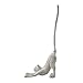 Yoga Cat Decorative Paper Towel Holder or Toilet Paper Holder by Comfify - Adorable Downward Dog Pose Kitty- Cast Iron Paper Towel Stand - Antiqued Cast Iron White Color - 19