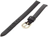 Timex Women's Q7B779 Calfskin 8mm Black Replacement Watchband