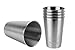 Bruntmor, 16oz 18/8 Stainless Steel Stackable Drinking Pint Cups, Set of 5