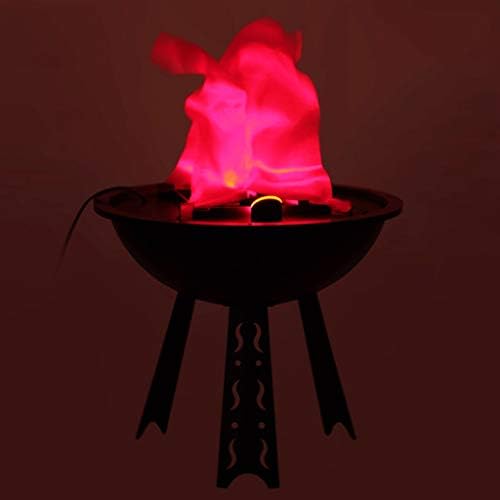 Artificial Fire Lamp， Fake Flame Effect Lamp Halloween Lights，Decorative Props for Christmas Halloween Party (Color : Bench-top-30cm)
