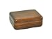 Walnut Grove Solid Wood Walnut Keepsake Treasure Box (Small)