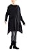 Mordenmiss Women's Leisure Long Sleeve Boat Neck Fall Tops Black US S-L