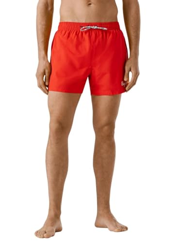PJ Solid Badeshorts für Herren, Rot (Crispy Red), Größe XL