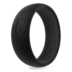 Adventure Black Silicone Wedding Ring For Men