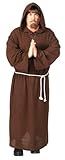 Adult Friar Tuck Deluxe Hooded Monk Robe Costume One Size