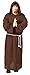 Adult Friar Tuck Deluxe Hooded Monk Robe Costume One Size