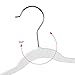 Quality 13.78-Inch Slim Plastic Hangers – 30 Pack – Cream White – Non-Velvet, Non-Flocked, Thin Space-Saving Design with Swivel Hook – for Kids & Petite Women