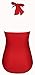 Angerella Retro Vintage Women One Piece Pin Up Bating Suits,Red,US 10-12=Tag Size 2XL