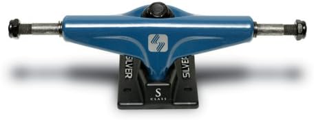 Silver S-Class Baltic Blue Professional Grade 7.5 Inch Wide Skateboard Truck (Baltic Blue)