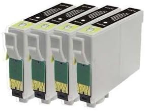 King of Flash Epson Compatible 4 x TO801 Black Ink Cartridges for Epson Stylus PX820FWD