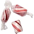 Peppermint Red & White Cylinder Shaped Mint Candy Twists - 2 Pounds-Individually Wrapped