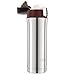 LifeSky Stainless Steel Insulated Travel Coffee Mug, Double Wall Vacuum Insulated Water Bottle, BPA Free Flip Cap (Red) for 1-Hand Operation, 16 oz