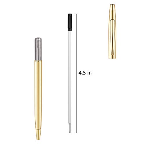 Unibene Cross Compatible Ballpoint Pen Refills 20 Pack, 1.0mm Medium Point-Black, Smooth Writing Replaceable German Ink Refill - Thumbnail 3