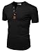 H2H Mens Casual Slim Fit Henley T-Shirts Short Sleeve Crew-Neck Basic Designed